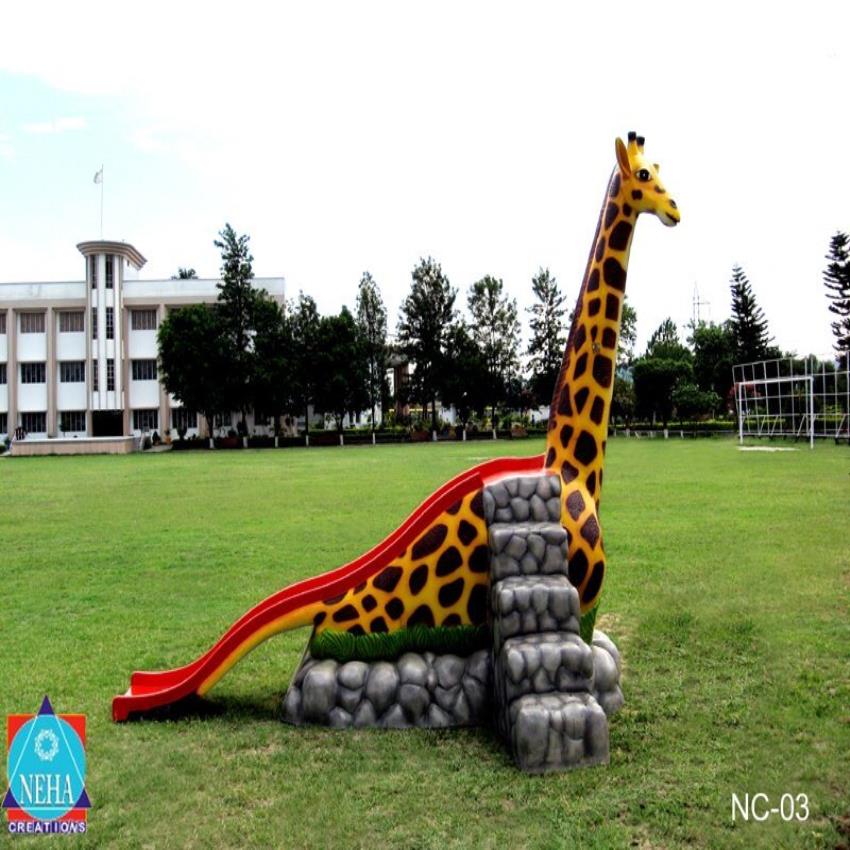 Fibreglass Giraffe Amusement Slide