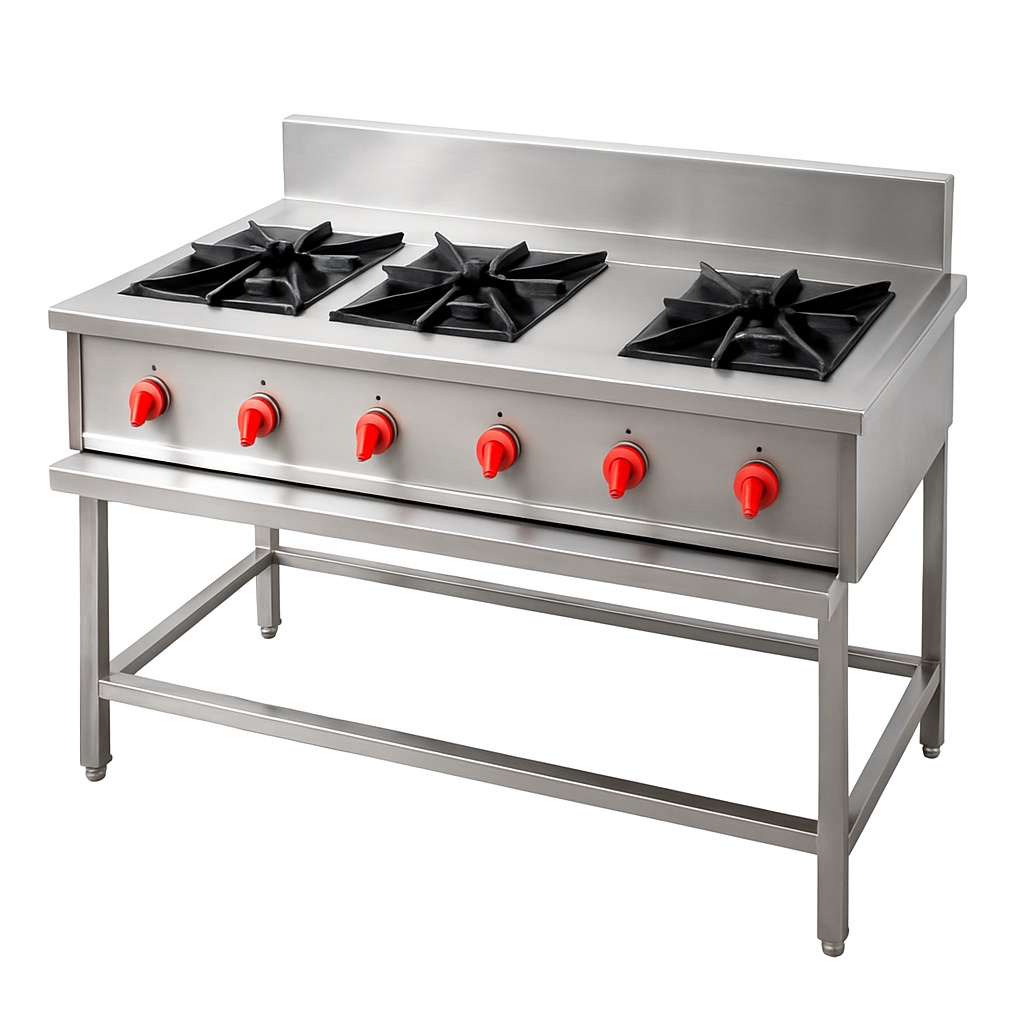Five Burner Stainless Steel Stove