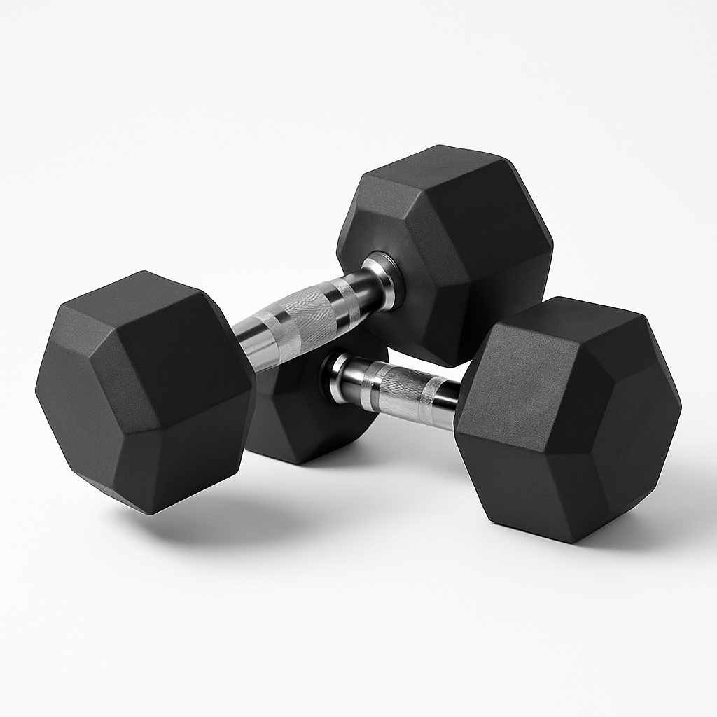 Fixed Weight Steel Hex Dumbbell