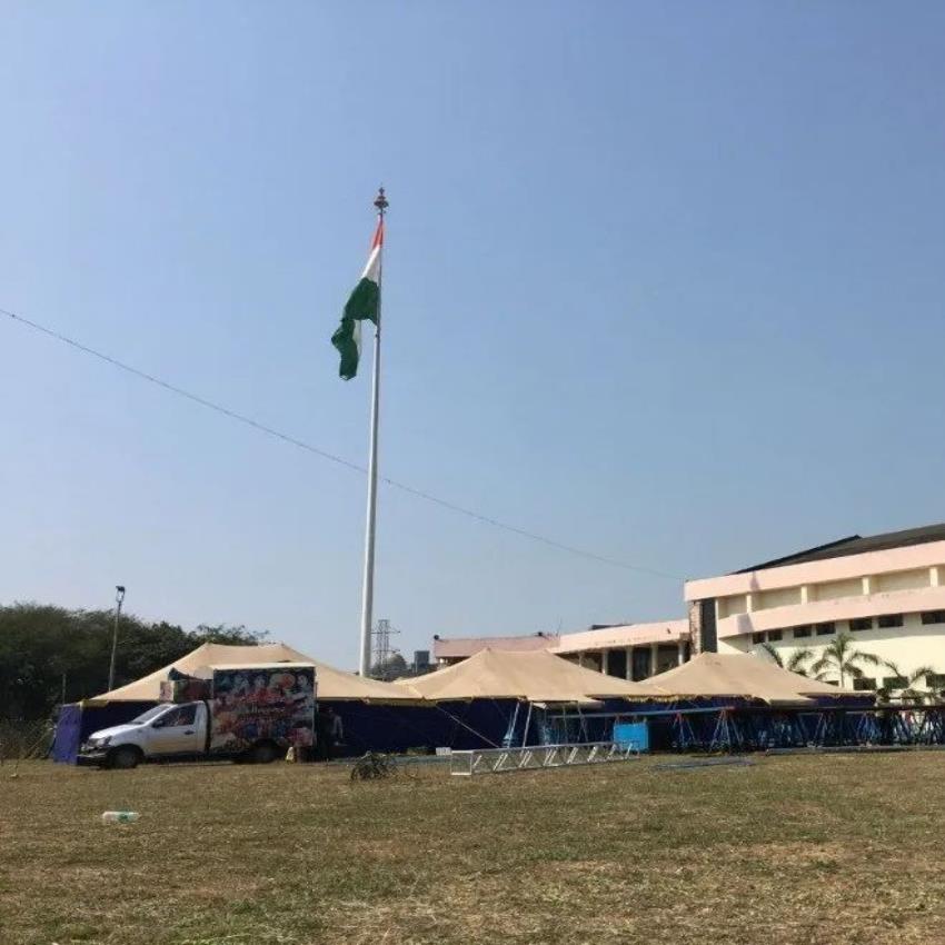 Galvanized Flag Mast Pole