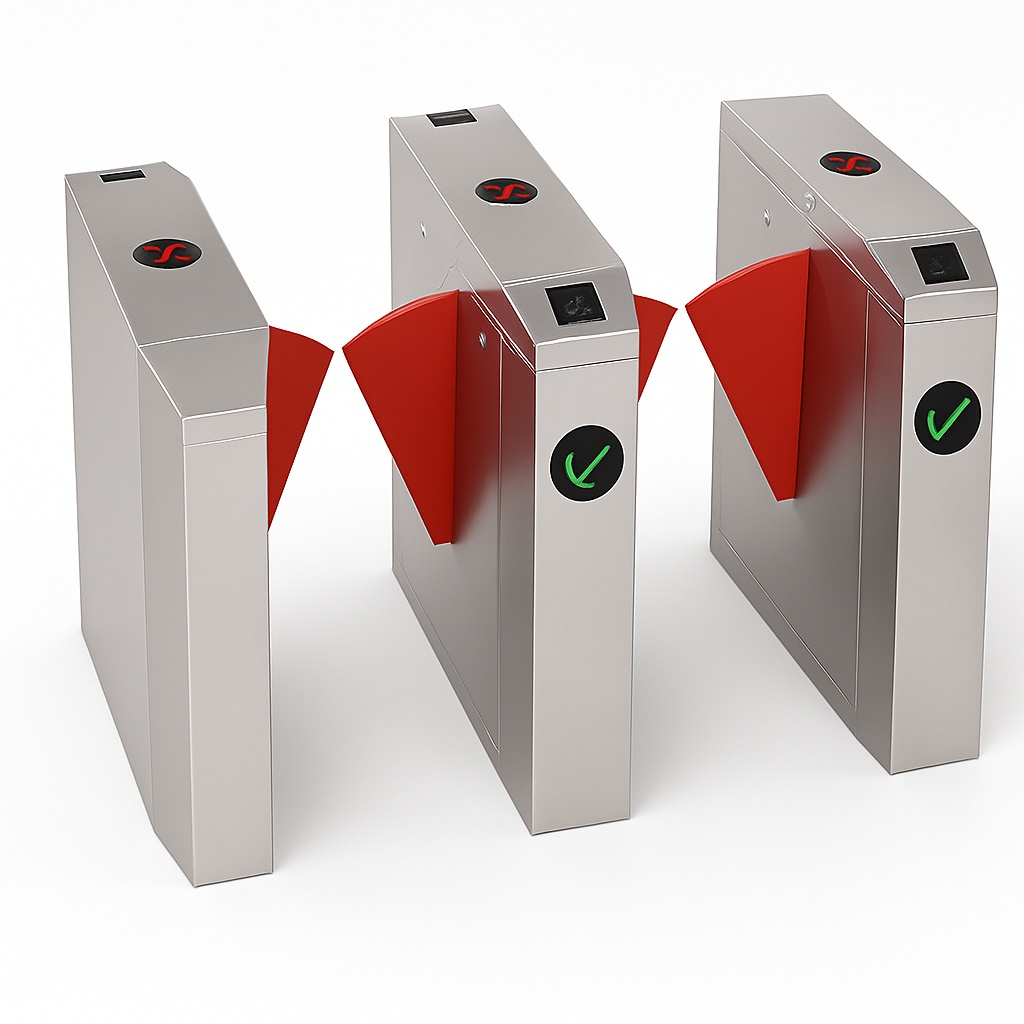 Automatic Red Flap Barriers