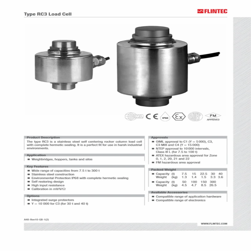 Flintec RC3 Load Measurement Machine