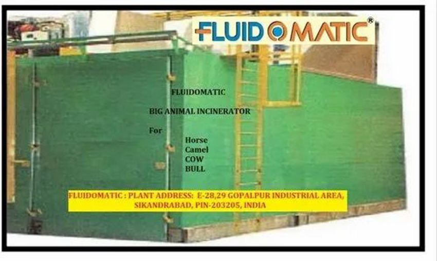 Fluid-O-Matic Gas Large Animal Incinerator