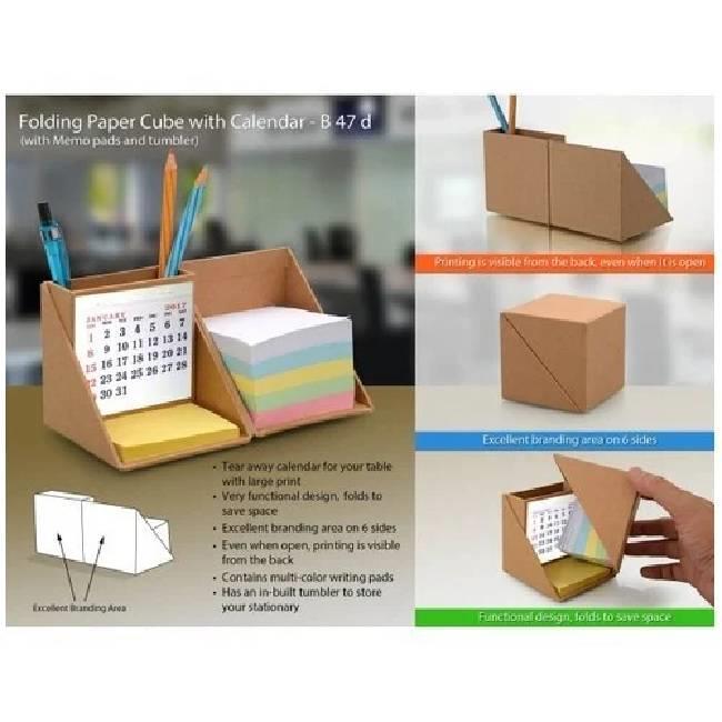 Handmade Paper Cube Stationery