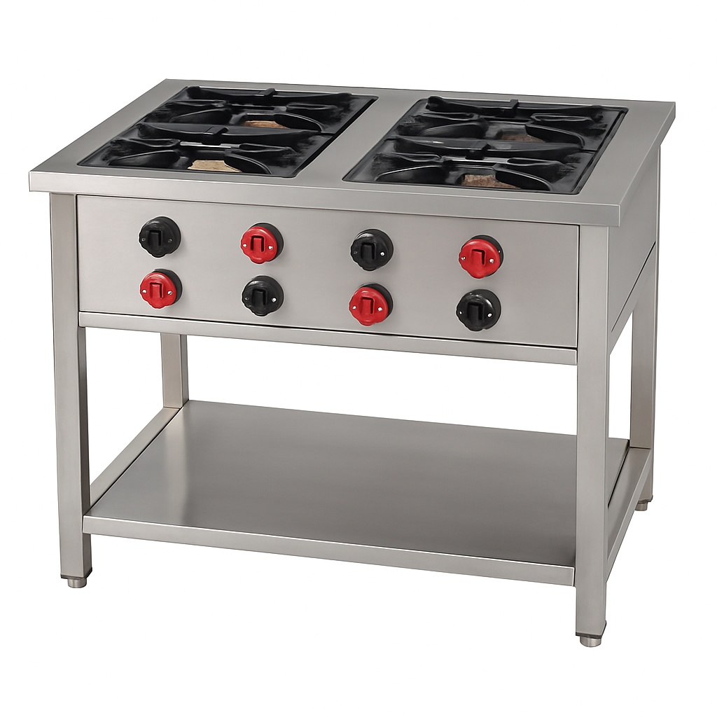 Gas Range with Four Burners