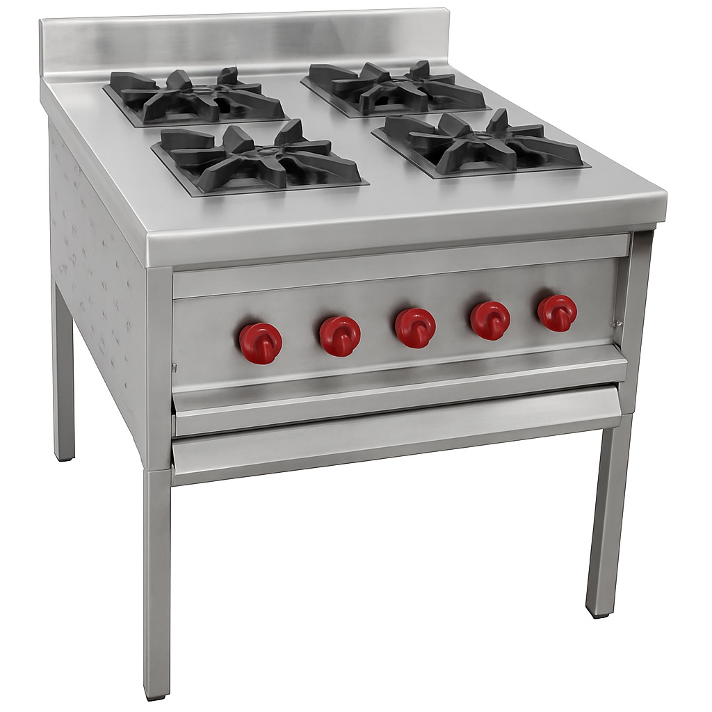 Four Burner Gas Iron Top Stove