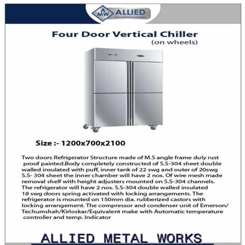 Vertical Chiller Equipment Four Door