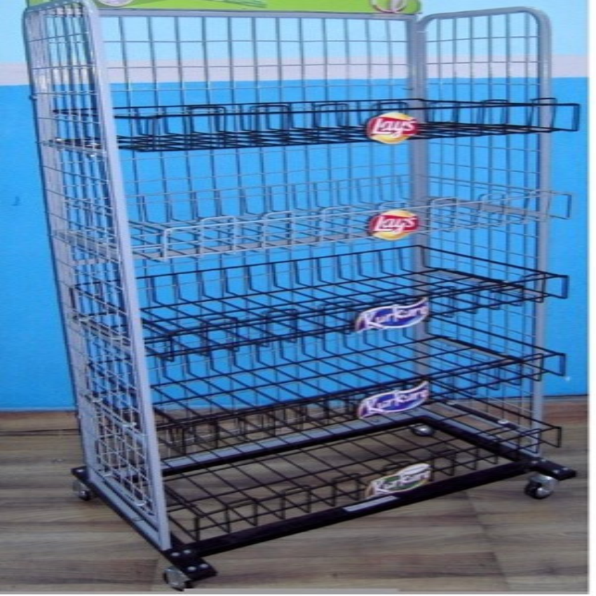 Free Standing Mild Steel Wire Mesh Racks