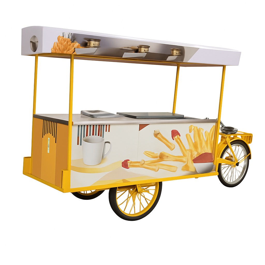 French Fries Food Cart Machine