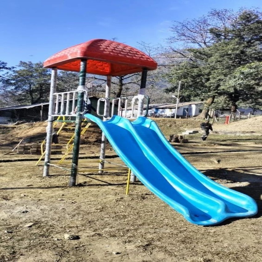 FRP Double Spiral Playground Slide
