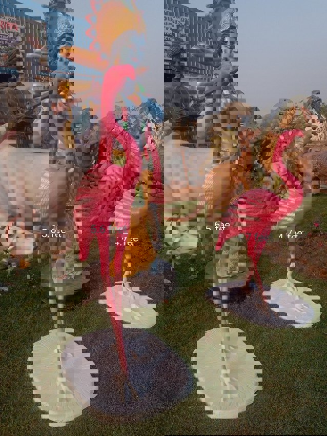 FRP Flamingo Sculpture