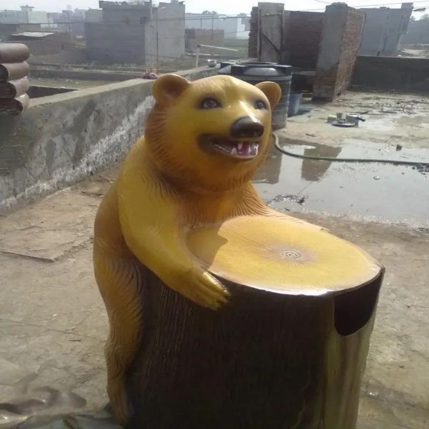 FRP Panda Design Waste Container