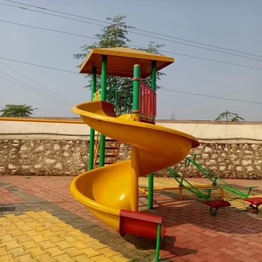 FRP Spiral Playground Slide