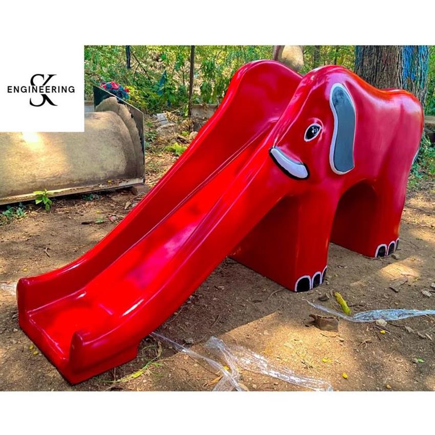 Red Elephant Play Slide