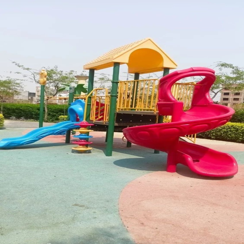 FRP Spiral Playground Station Slide