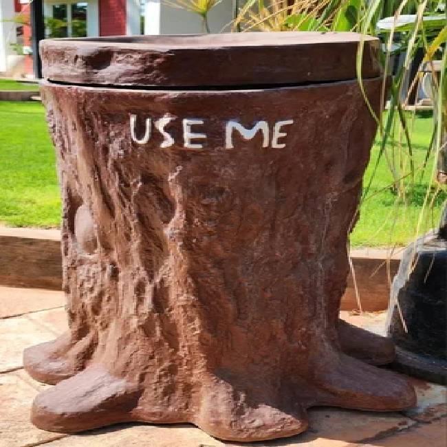 VIP FRP Garden Dustbin, 40L