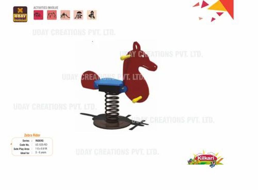 FRP Zebra Spring Rider UC-525-RD