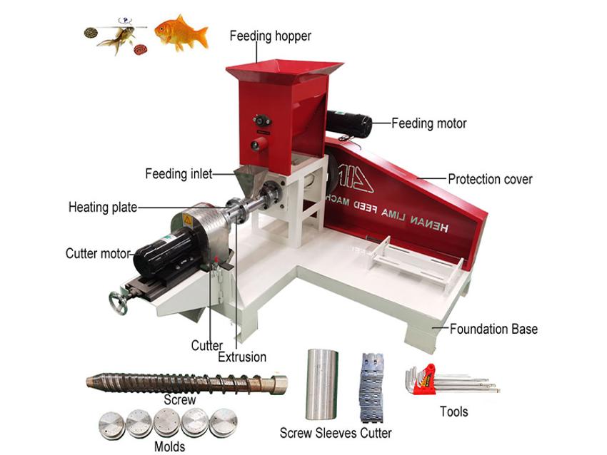 Fully Automatic Floating Feed Production Plant, 200 kg/hr