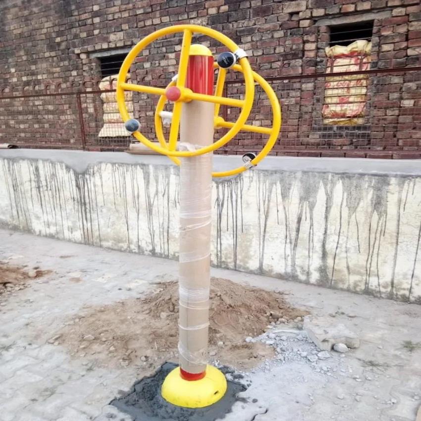 Galaxy Yellow Shoulder Wheel Exercise Machine