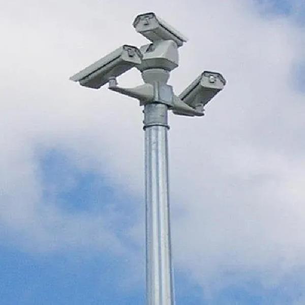 Galvanized CCTV Camera Pole