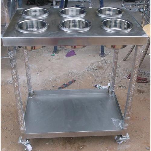 Ganapathy 2 Shelf Masala Trolley