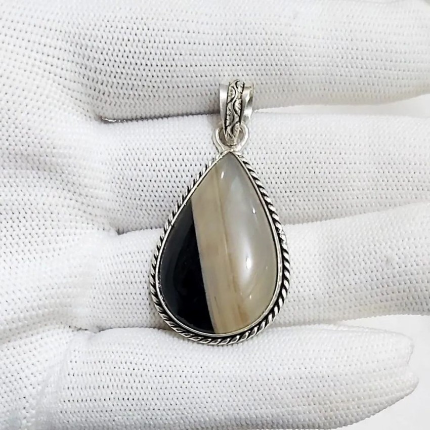 Natural Gemstone Pendant, 1.5inch