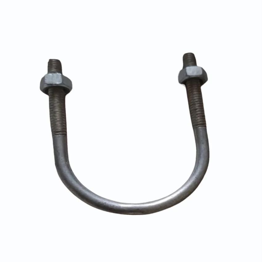 Galvanised U Bolt 8mm Diameter, 6 inch Pipe Size