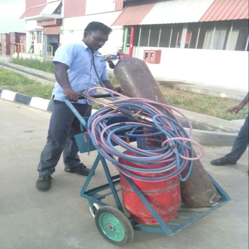 GKM Blue Industrial Gas Cylinder Transport Equipment