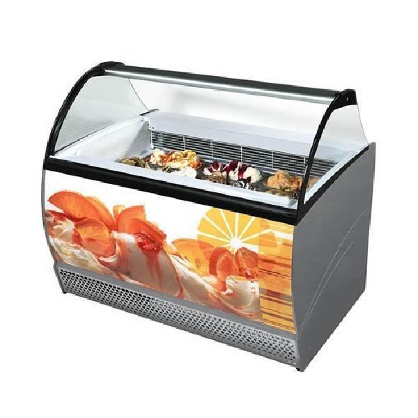 Shop Glass Ice Cream Display Machine