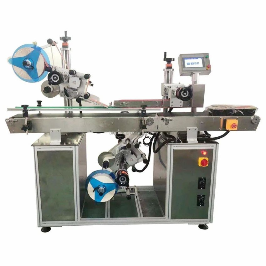 Glass Container Top & Bottom Labeling Machine