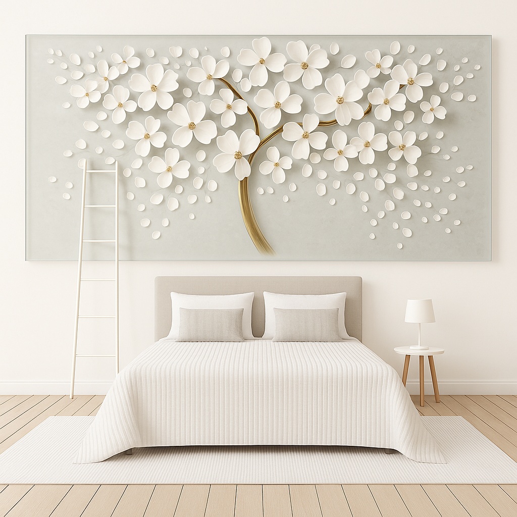 Glass Finish Wall Painting