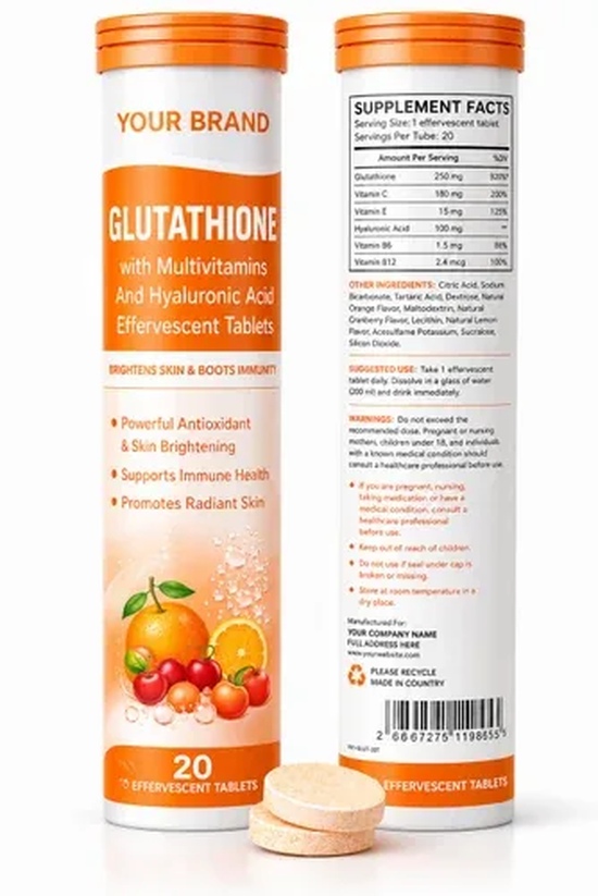 glutathione with multivitamins Effervescent Tablet - ₹ 195/Bottle It is produced by Pack Size:2 Bottles Solubility of lignin and Fermented