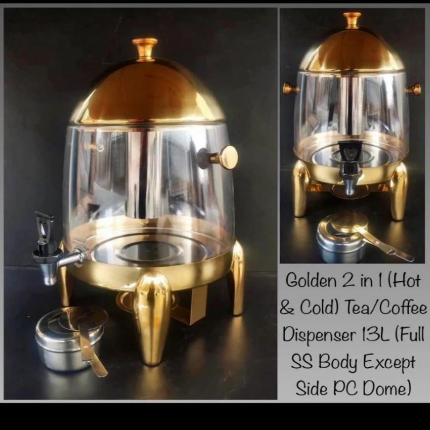 Golden 2-in-1 Tea Coffee Dispenser