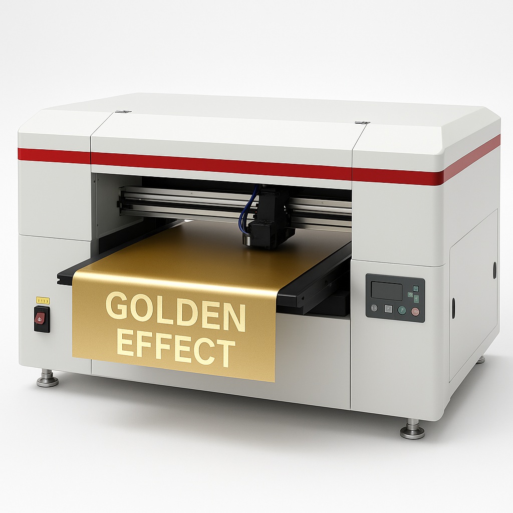 UV Sticker Printing Machine with Gold Foil
