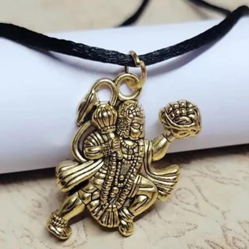 Polyresin Gold Plated Hanuman Pendant