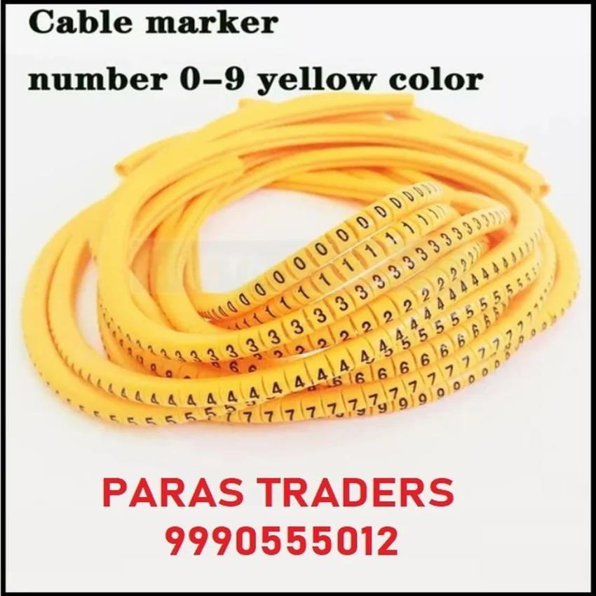 Golden Rubber Cable Marking Ferrule