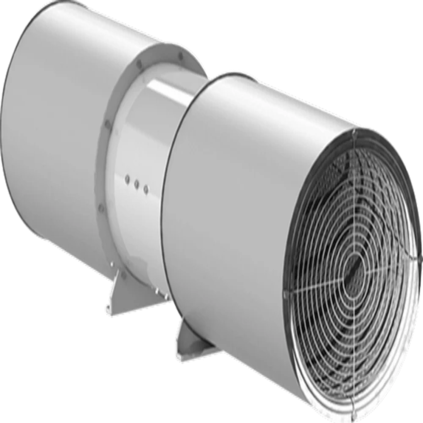 Gray 200 mm Tunnel Jet Fan