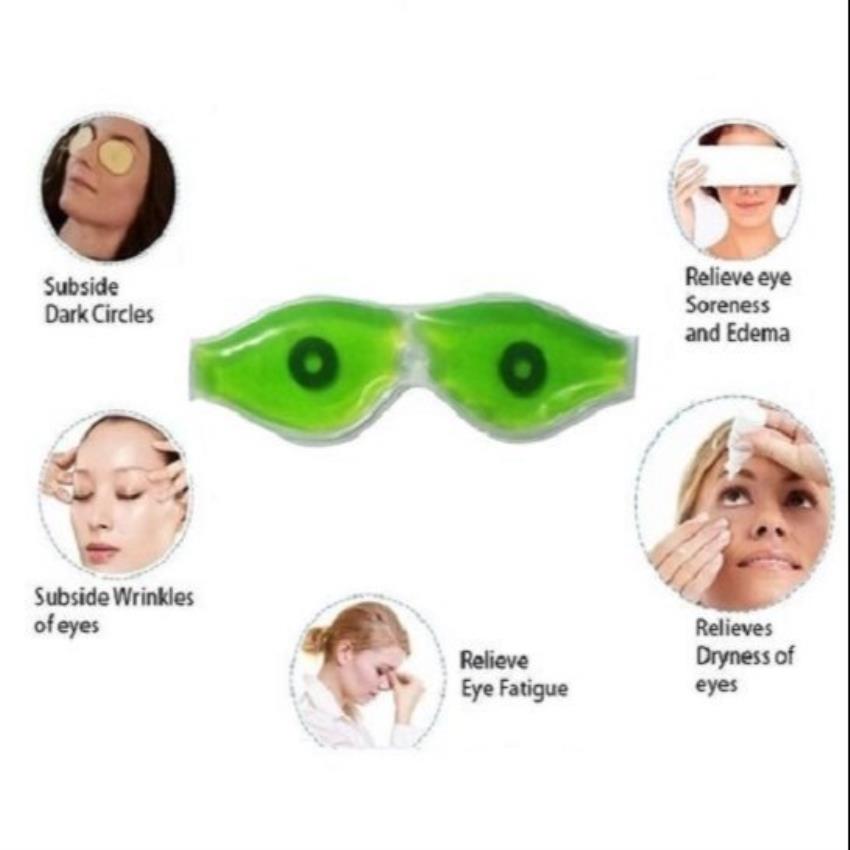 Green Gel Aloe Vera Eye Mask, Personal