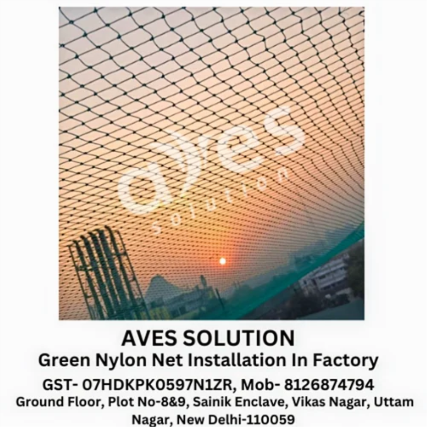 Green Nylon Anti-Bird Net