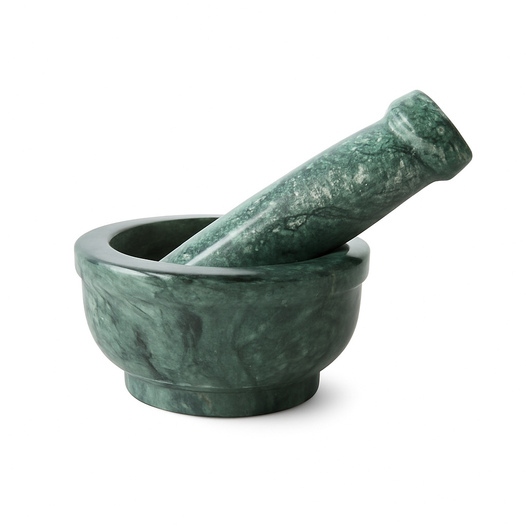 Green Marble Okhli Mortar & Pestle
