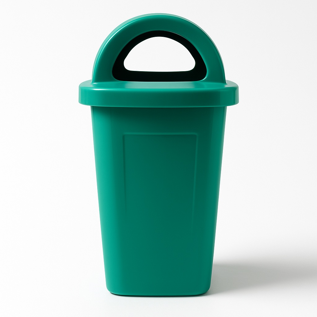 11-15 Liter Green PVC Plastic Dustbin