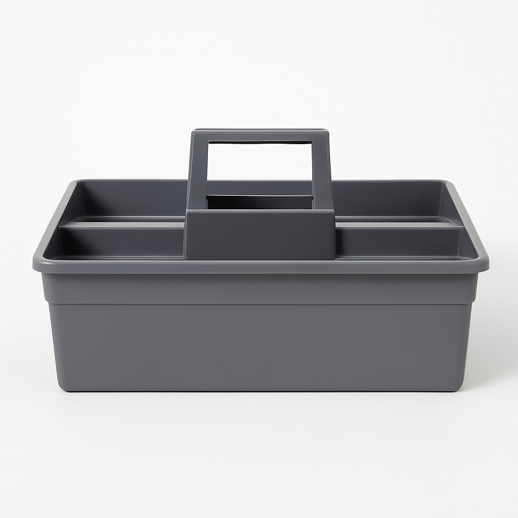 Grey Plastic Caddy Tray, Hotel Use