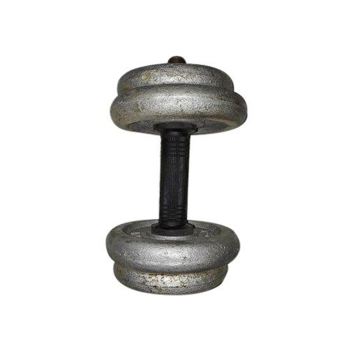 Grey Round Cast Iron Dumbbell