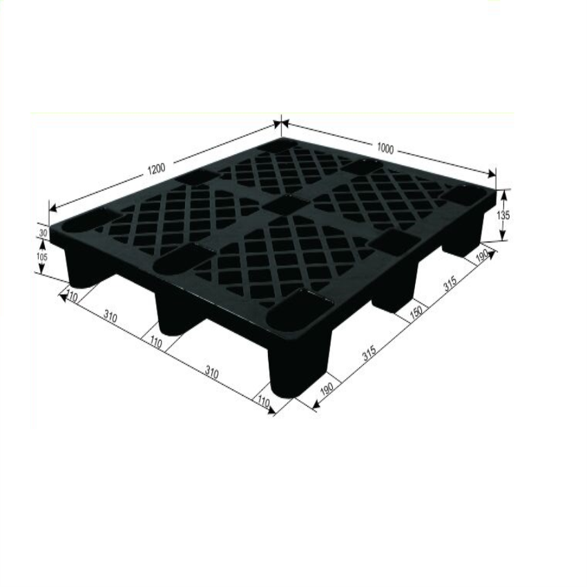 Grey Square Heavy Duty Plastic Pallets