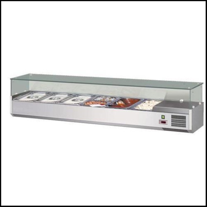 Grey Stainless Steel Chilled Counter