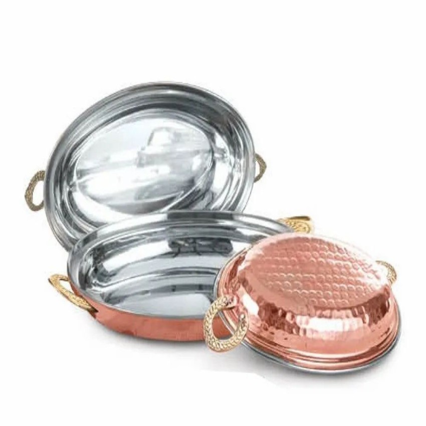 Hammered Copper Serving Platter Set