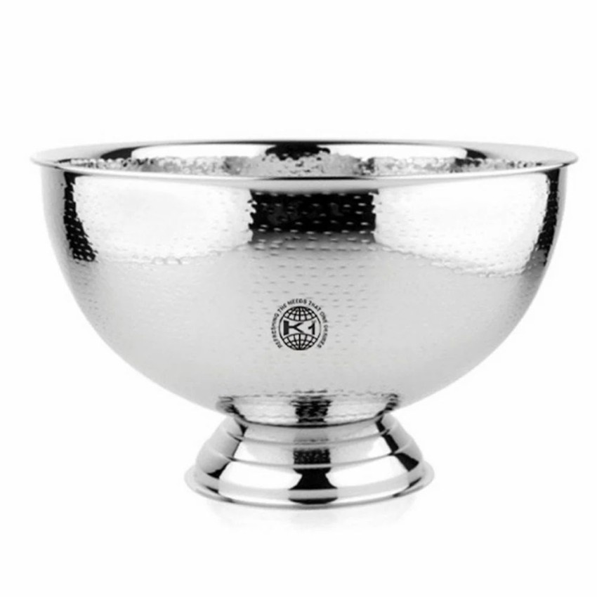 Hammered Stainless Steel Beverage Bowl