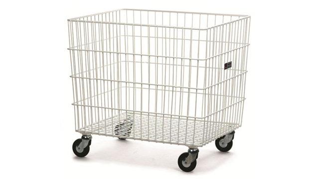 Commercial Stainless Steel Linen Trolley, 4' x 2.5' x 3'