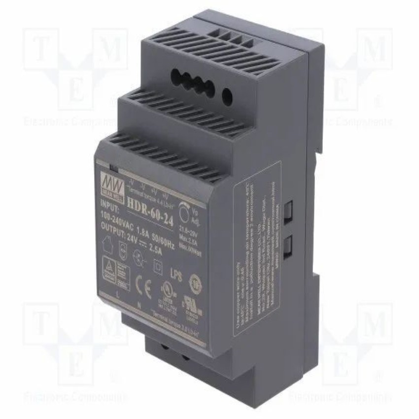 HDR-60-24 SMPS Power Supply 24VDC