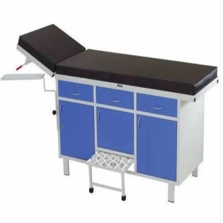 Adjustable Examination Couch with Mattress, Mild Steel